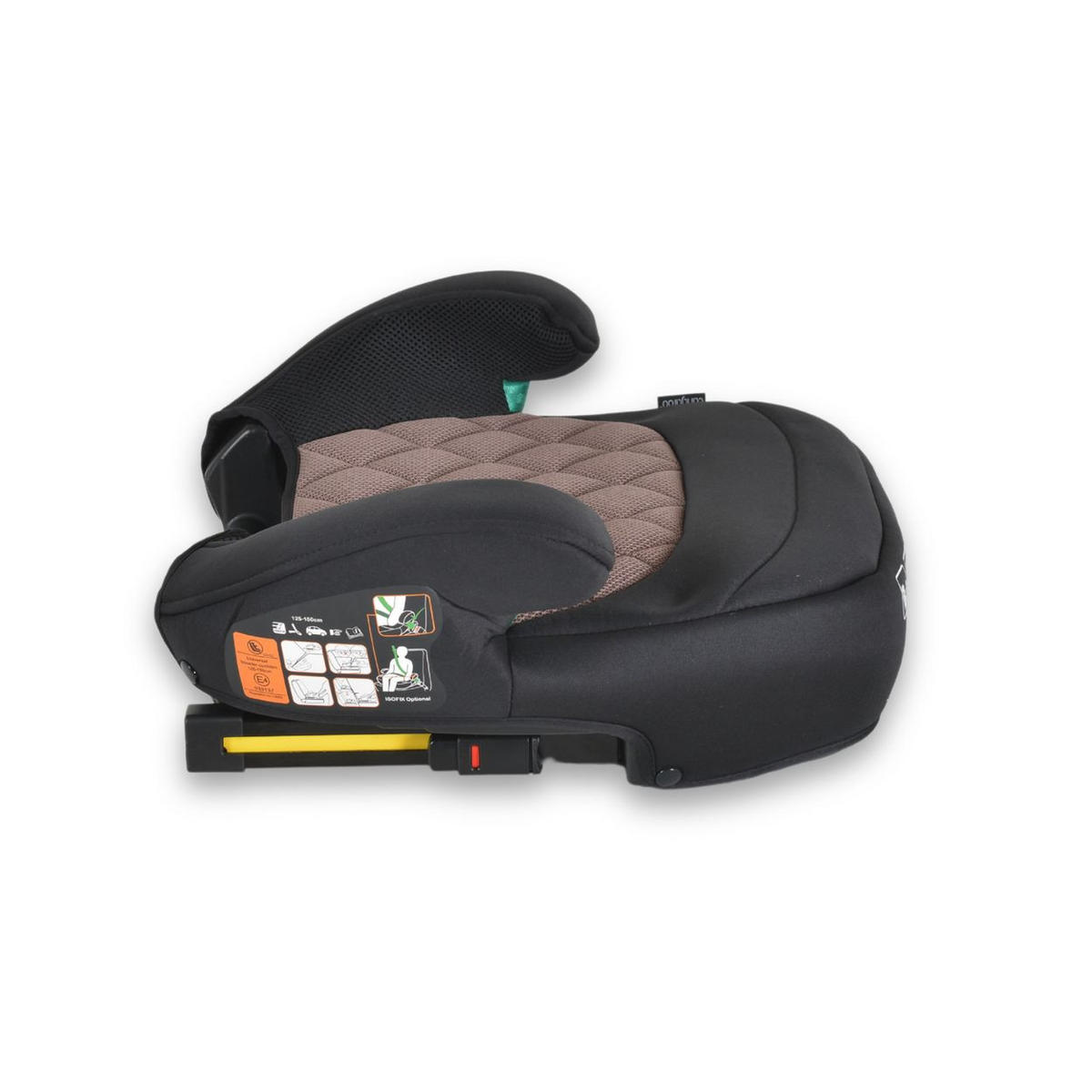 SITZERHÖHUNG Jax i-Size braun 125-150cm Gruppe 3 Isofix Top Tether - Braun, Kunststoff (45/32/41cm) - Cangaroo