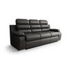 SCHLAFSOFA AMBER, mit Schlaffunktion und Bettkasten, Farbe: Schwarz, Kunstleder - Schwarz, Textil (238/103/96cm) - O-Sofa