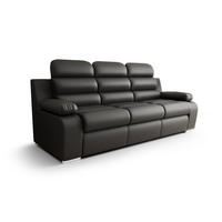 SCHLAFSOFA AMBER, mit Schlaffunktion und Bettkasten, Farbe: Schwarz, Kunstleder - Schwarz, Textil (238/103/96cm) - O-Sofa