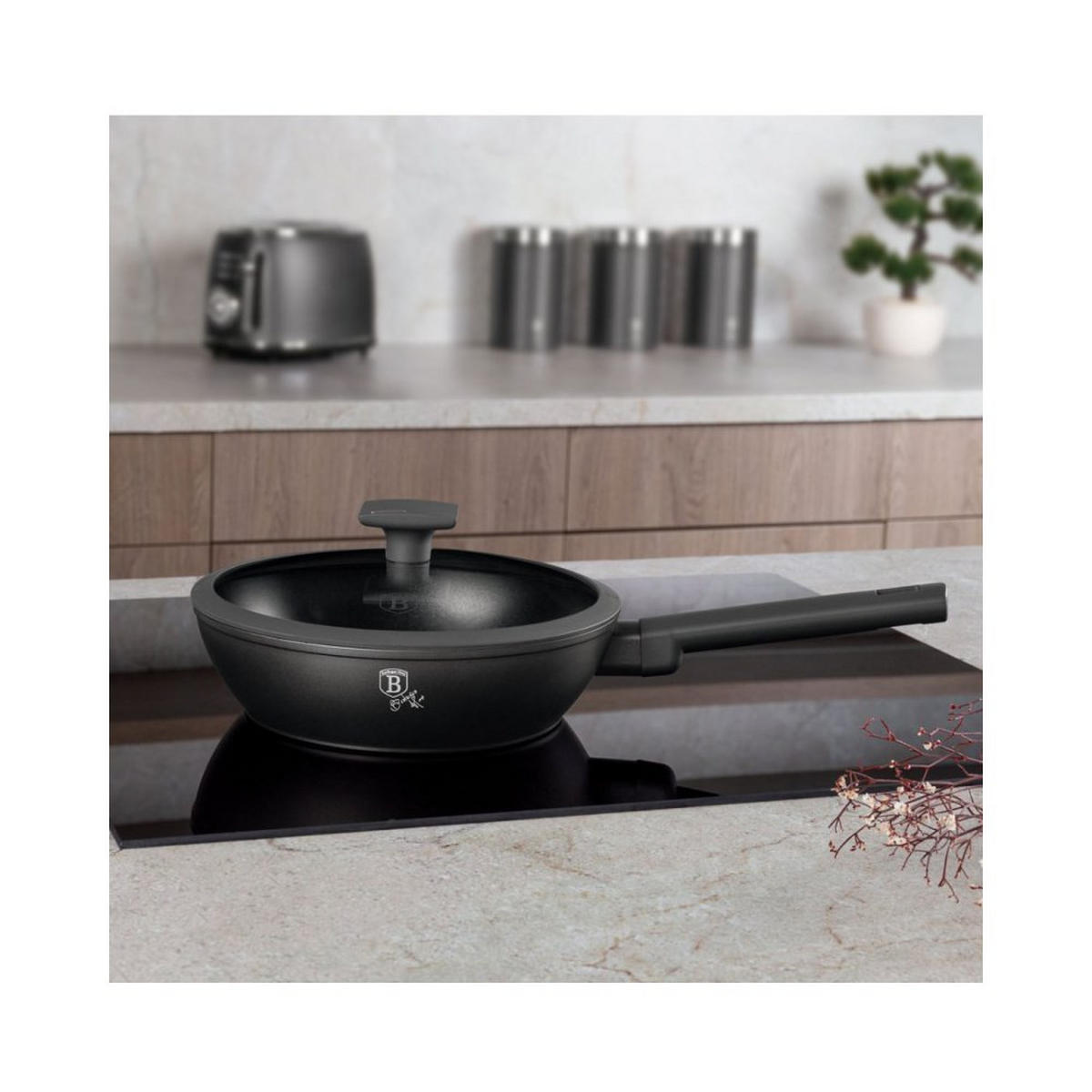 BRATPFANNE 24cm Bh-8122 55967 - Schwarz, Metall (24cm) - Berlinger Haus