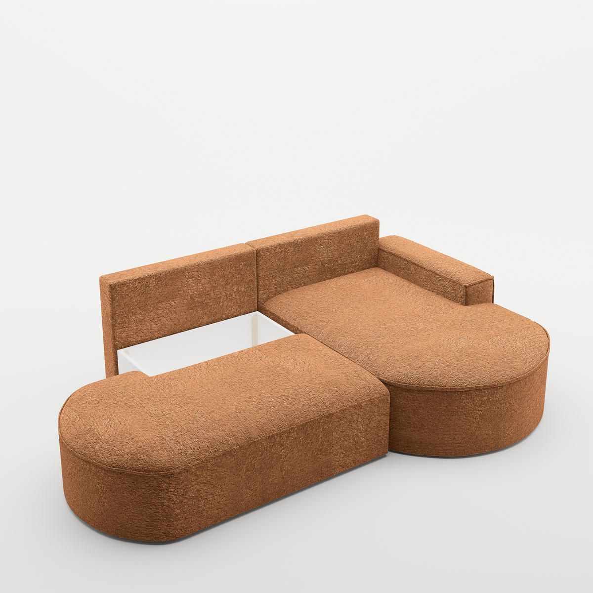 ECKSOFA Modena Pro - Komfort Und Stil stoff Arena Orange Rechts - Orange, Holz (278/179cm) - Kaiser Möbel