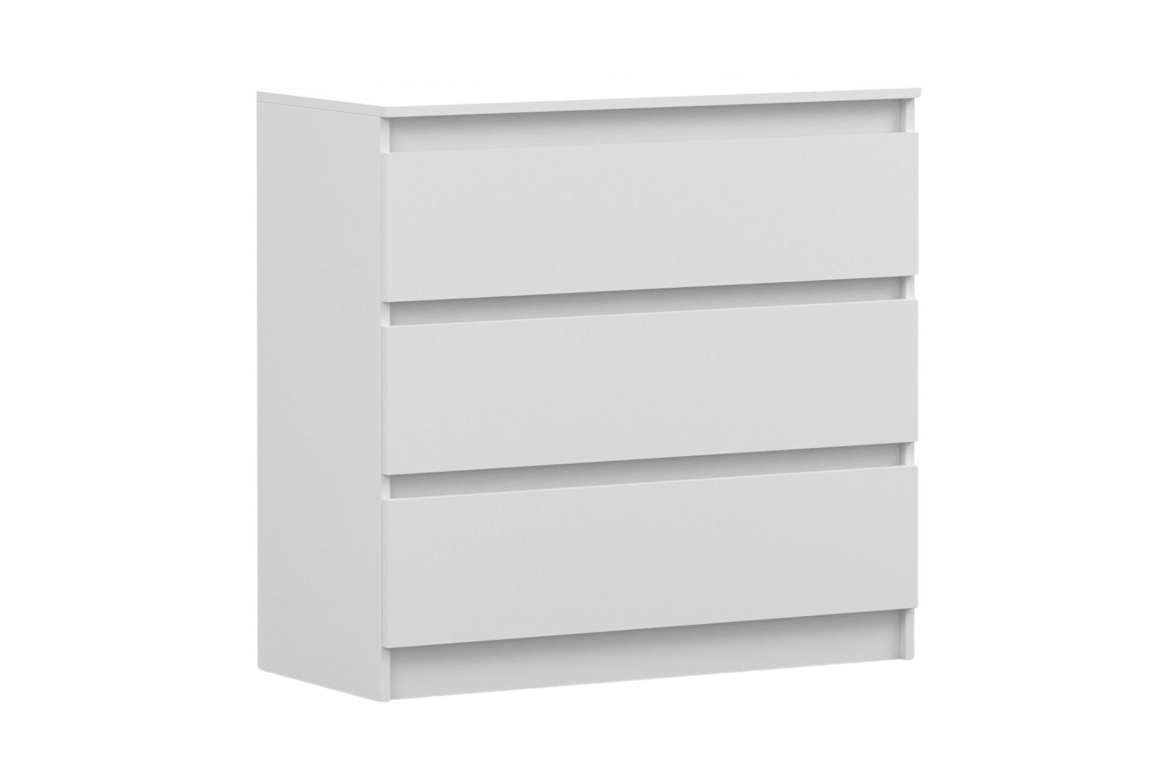 KINDERKOMMODE SIMO 03 90/86/42 cm in Weiß - Weiß, Holzwerkstoff (90/86/42cm) - Deine Möbel 24