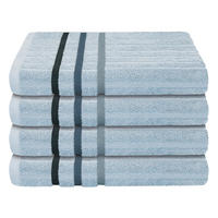 HANDTUCHSET Ohio - 4-teilig - 50 x 100 cm - Hellblau - Hellblau, Textil (50/100cm) - Uncover by Schiesser