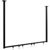 KLEIDERSTÄNDER 150x38x120-schwarz-Metall - Schwarz, Metall (100/80/7cm) - CLP