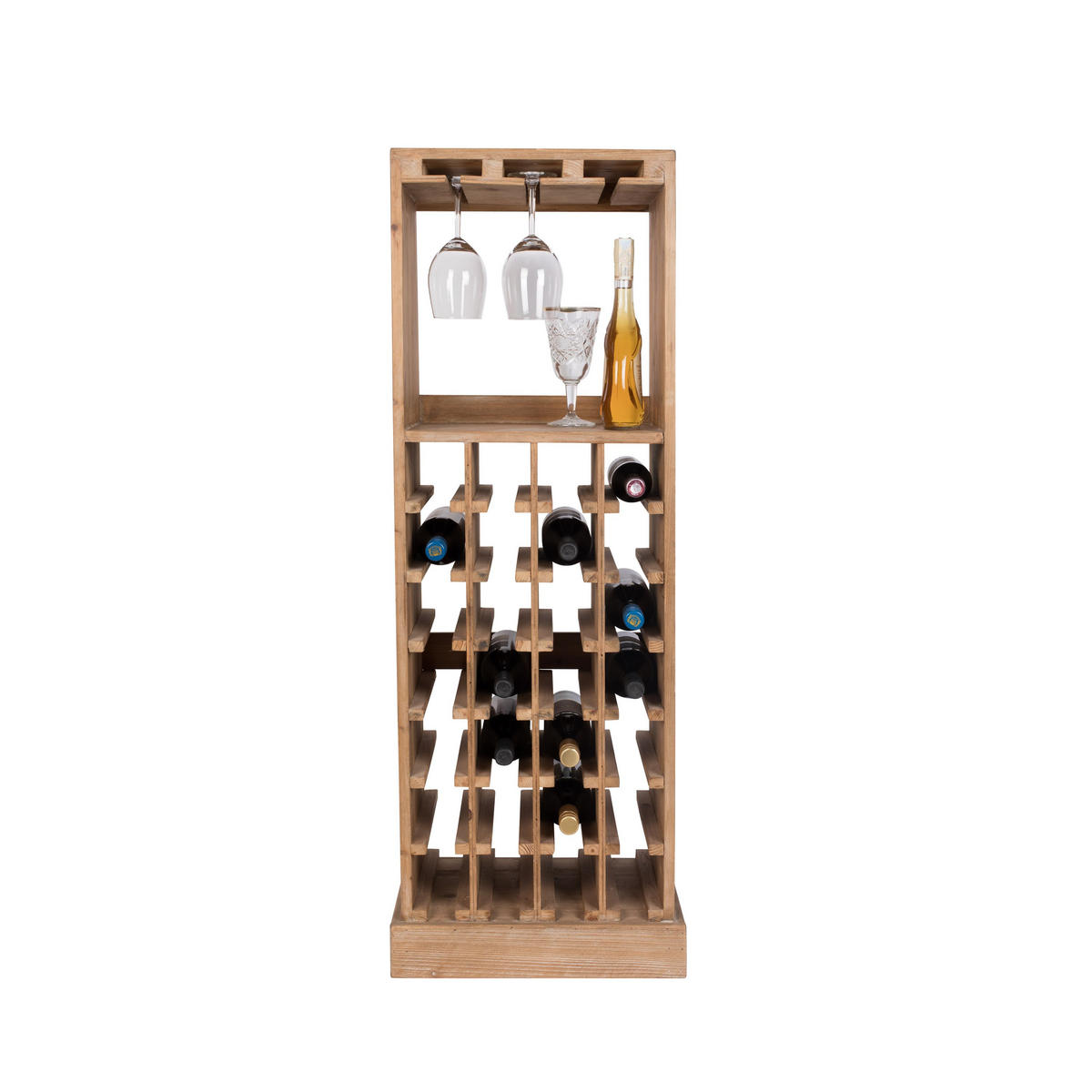 WEINSCHRANK Claude Holz Braun - Braun, Holz (43.5/118.5/315cm) - Dutchbone