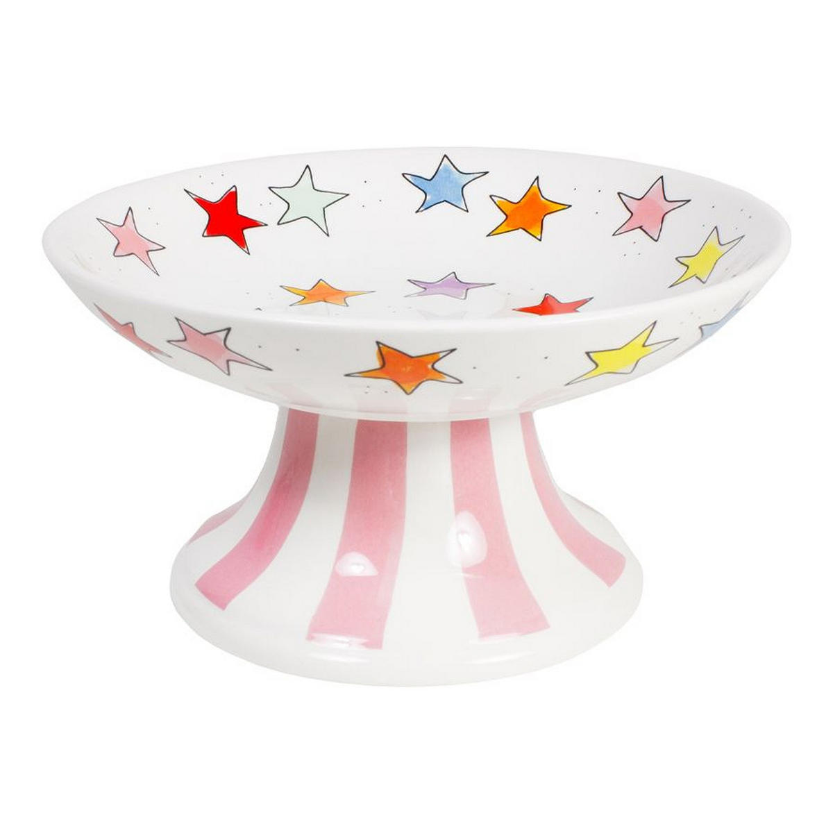 SCHALE Sterne in Bunt - 23cm - Multicolor, Keramik (23/23cm) - Blond Amsterdam