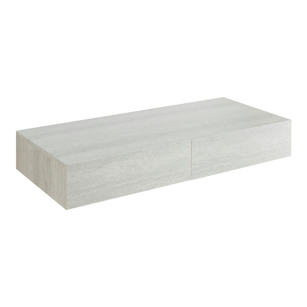 WANDREGAL Karstula - Grau, Holzwerkstoff (80/12/35cm) - [en.casa]