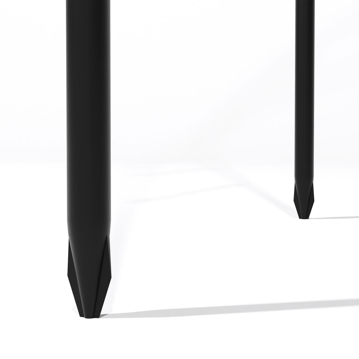 ROSENBOGEN - Schwarz, Metall (235/250/40cm) - Relaxdays