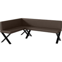 ECKBANK ERIC_X - Braun, Leder (142/196cm) - Meblini
