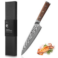 CHEFMESSER 20 cm - Nussbaumfarben, Holz/Metall (34cm) - Wakoli