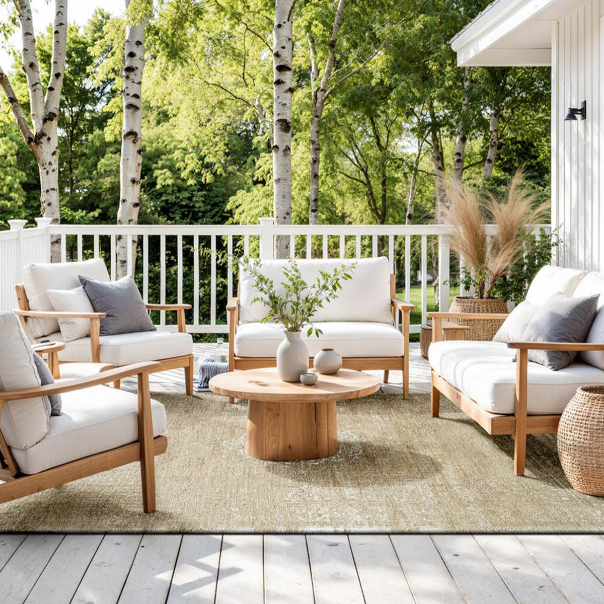 TEPPICH Milk Curry Fading World Medallion 80/150 cm - Beige, Textil (80/150cm) - Louis De Poortere