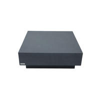 COUCHTISCH TEVERE aus GF-Beton Quadratisch, Wetterbeständig, 102x102x36 cm - Dunkelgrau, Naturmaterialien (102/102/36cm) - Elementi