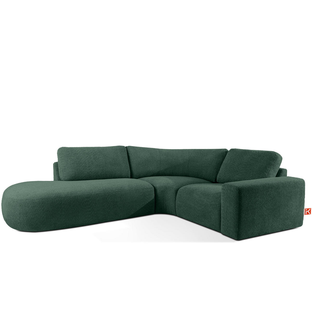 ECKSOFA LINKS ZUCCO, Grün - Grün, Holz/Holzwerkstoff (224/293cm) - KONSIMO®