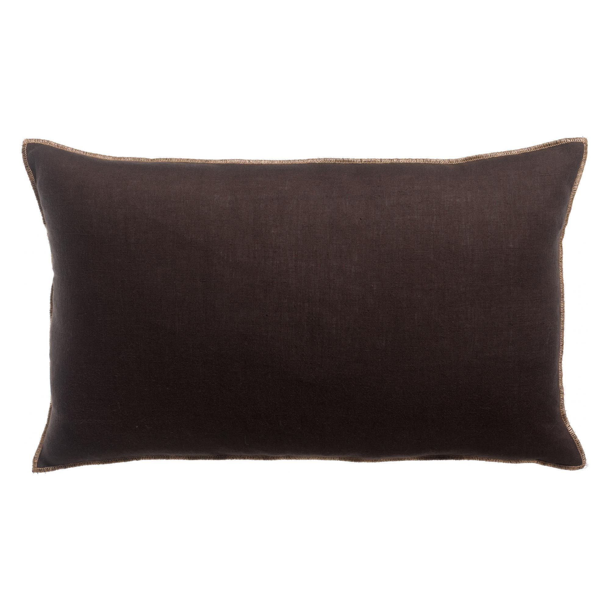 KISSEN Zeff Céleste ebenbraun 30 x 50 cm - Dunkelbraun, Textil (30/50cm) - Vivaraise