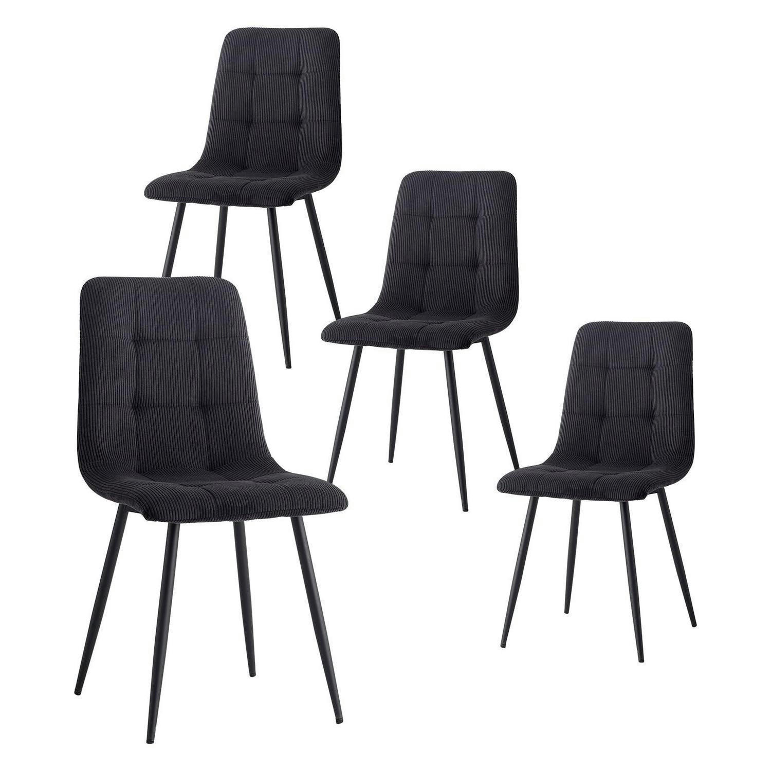 XXXLutz Esszimmerstühle Schwarz 43x89.5x44 cm