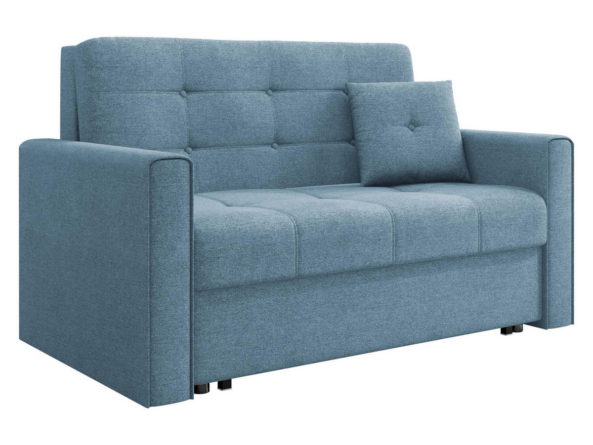 SCHLAFSOFA Viva Lux II - Blau, Holz/Textil (133/85/98cm) - MIRJAN24