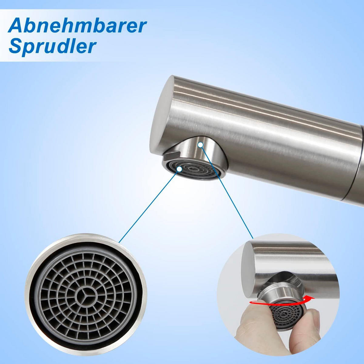 WASCHTISCHARMATUR LURLINE 16/5/21 cm - Silberfarben, Metall (5/21/16cm) - Nettlife