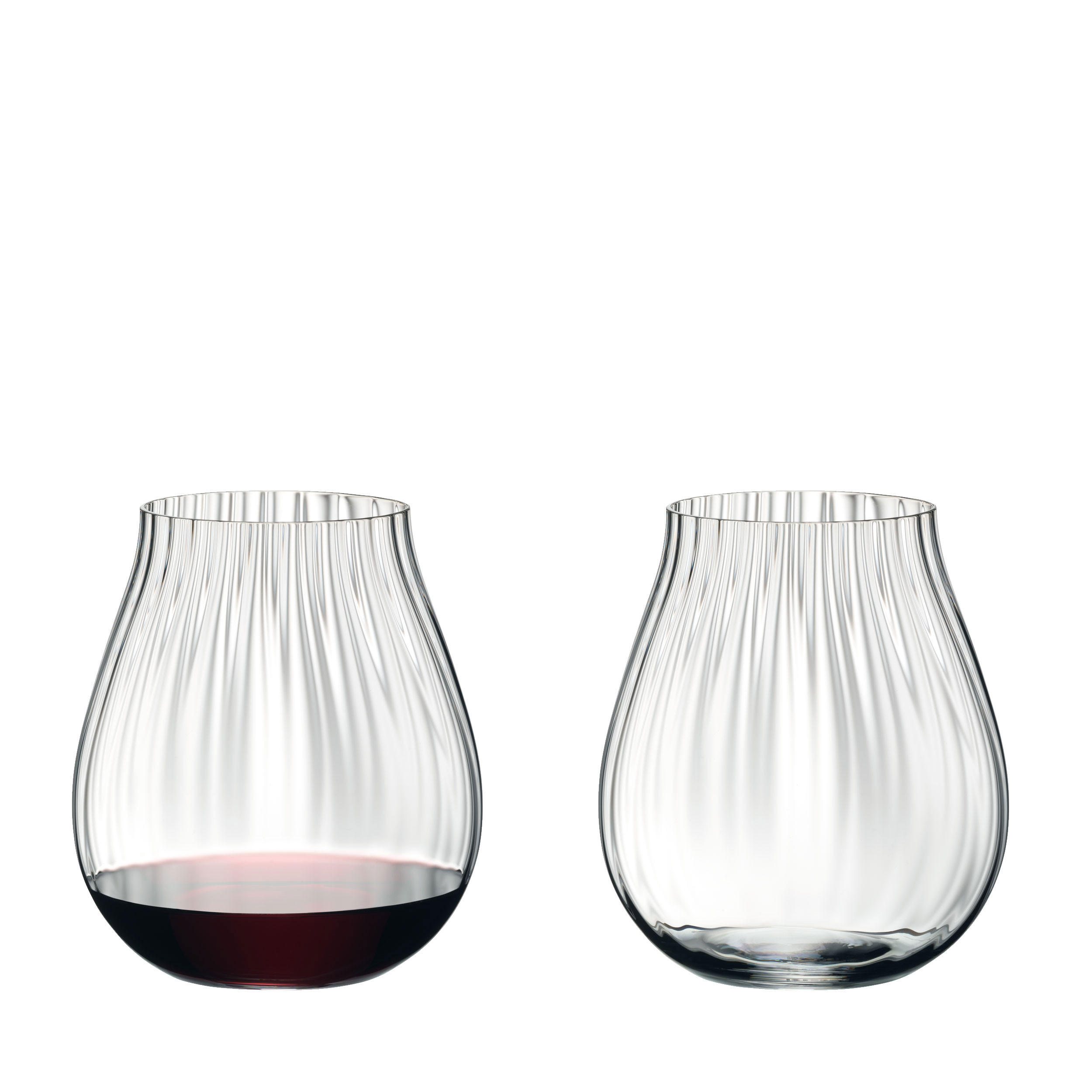 TUMBLER Collection Optical Happy O, 2er Set, Hochwertiges Glas, 762 ml - Transparent, Glas (0.76L) - Riedel