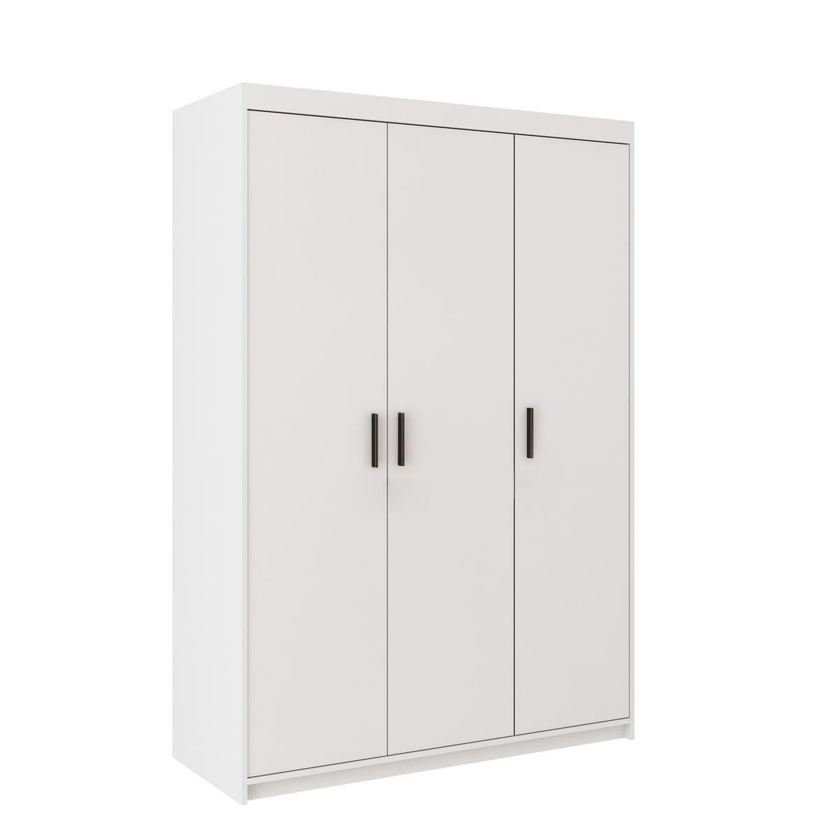 DREHTÜRENSCHRANK ELENORA 133/190,5/53cm 3-türig Weiß - Weiß, Holzwerkstoff (133/190.5/53cm) - MASSENO
