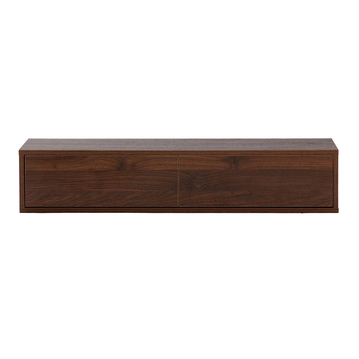 KONSOLENTISCH schwebender Auri 2 schubladen Walnuss-Optik - Walnussfarben, Holzwerkstoff (100/20/30cm) - VS Venta-stock