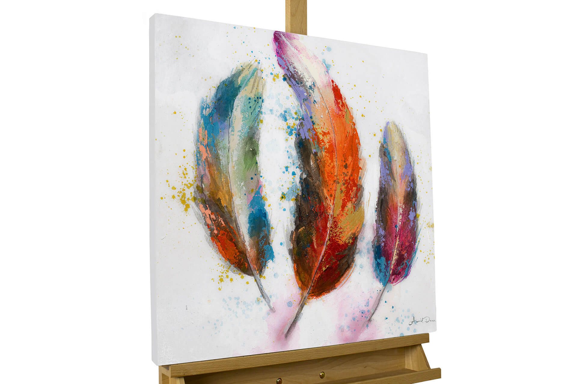 ÖLGEMÄLDE 60/60 cm - Multicolor, Holz/Textil (1.08/60cm) - KUNSTLOFT