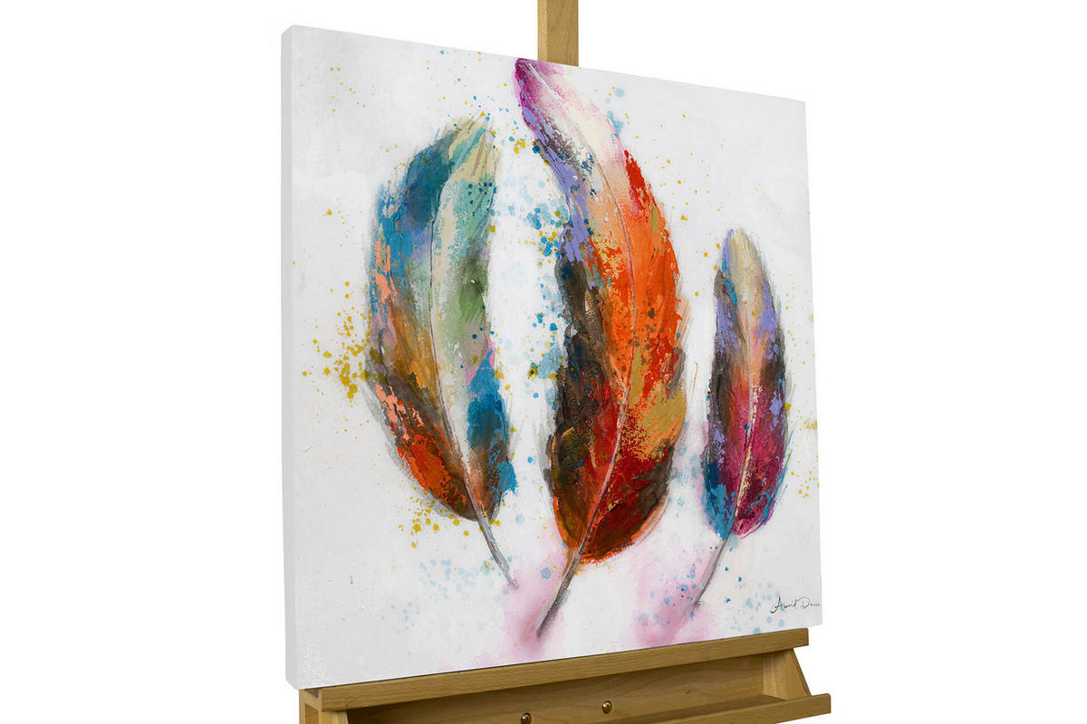 ÖLGEMÄLDE 60/60 cm - Multicolor, Holz/Textil (1.08/60cm) - KUNSTLOFT