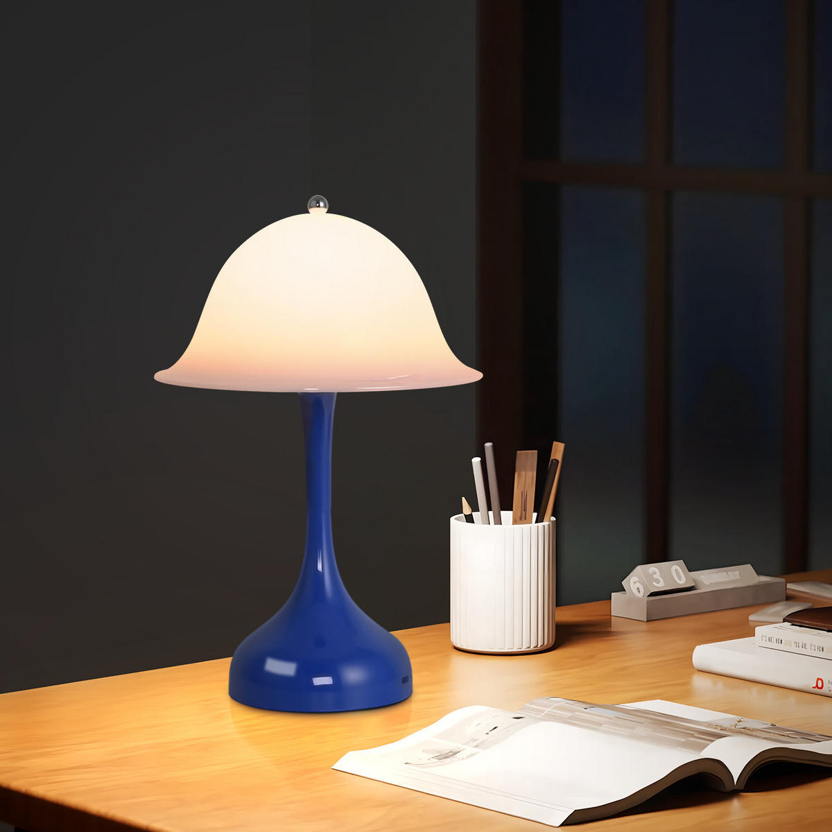 LED-TISCHLEUCHTE BRUNO Ⅲ 25/9/16 cm - Blau, Metall (25/9/16cm) - Nettlife