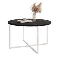 COUCHTISCH BESARO 75/47 cm runden, Weiß / Grau - Weiß/Grau, Metall (75/75/47cm) - Idohome