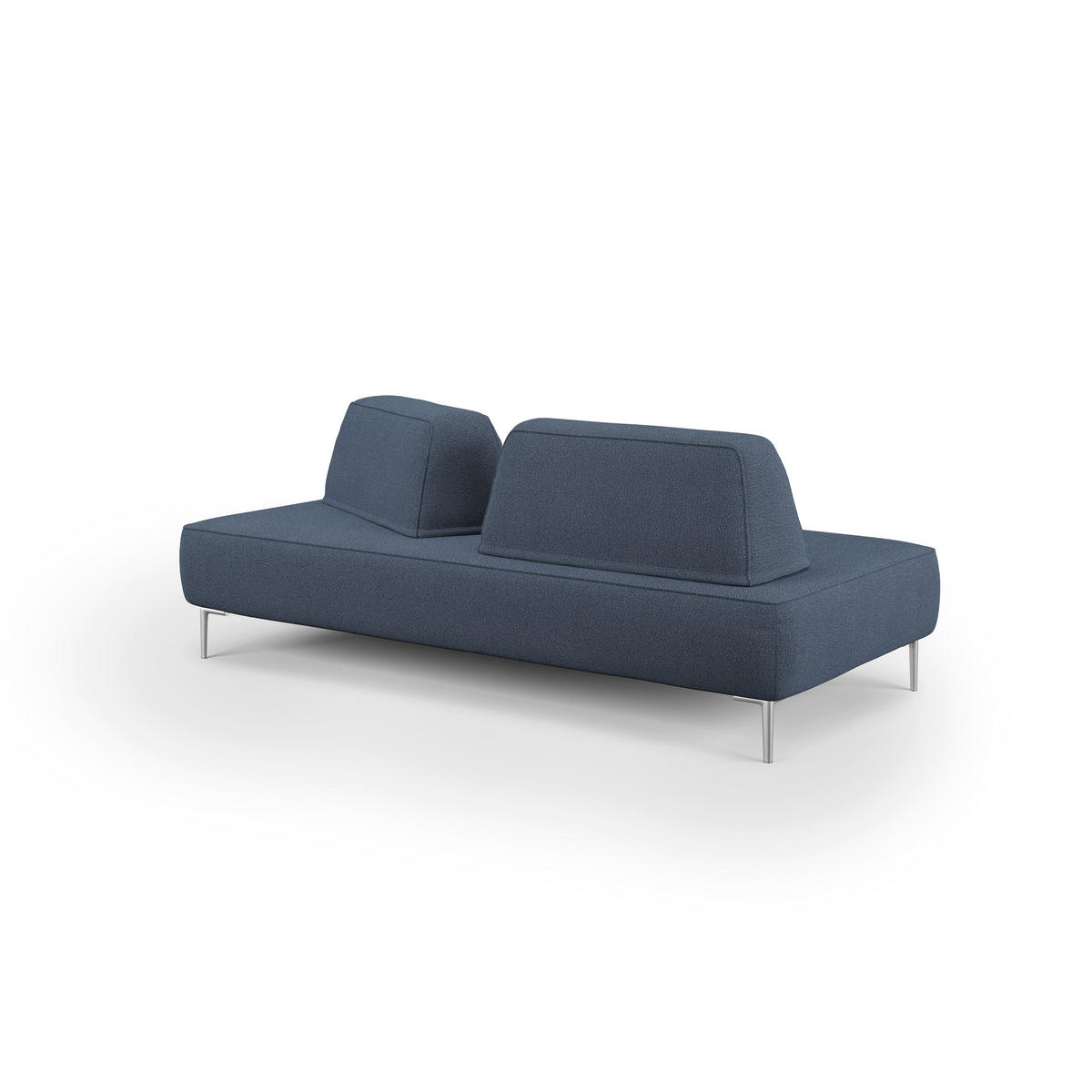 LINEARSOFA Newton - Blau, Textil (212/42/115cm) - Divani.store