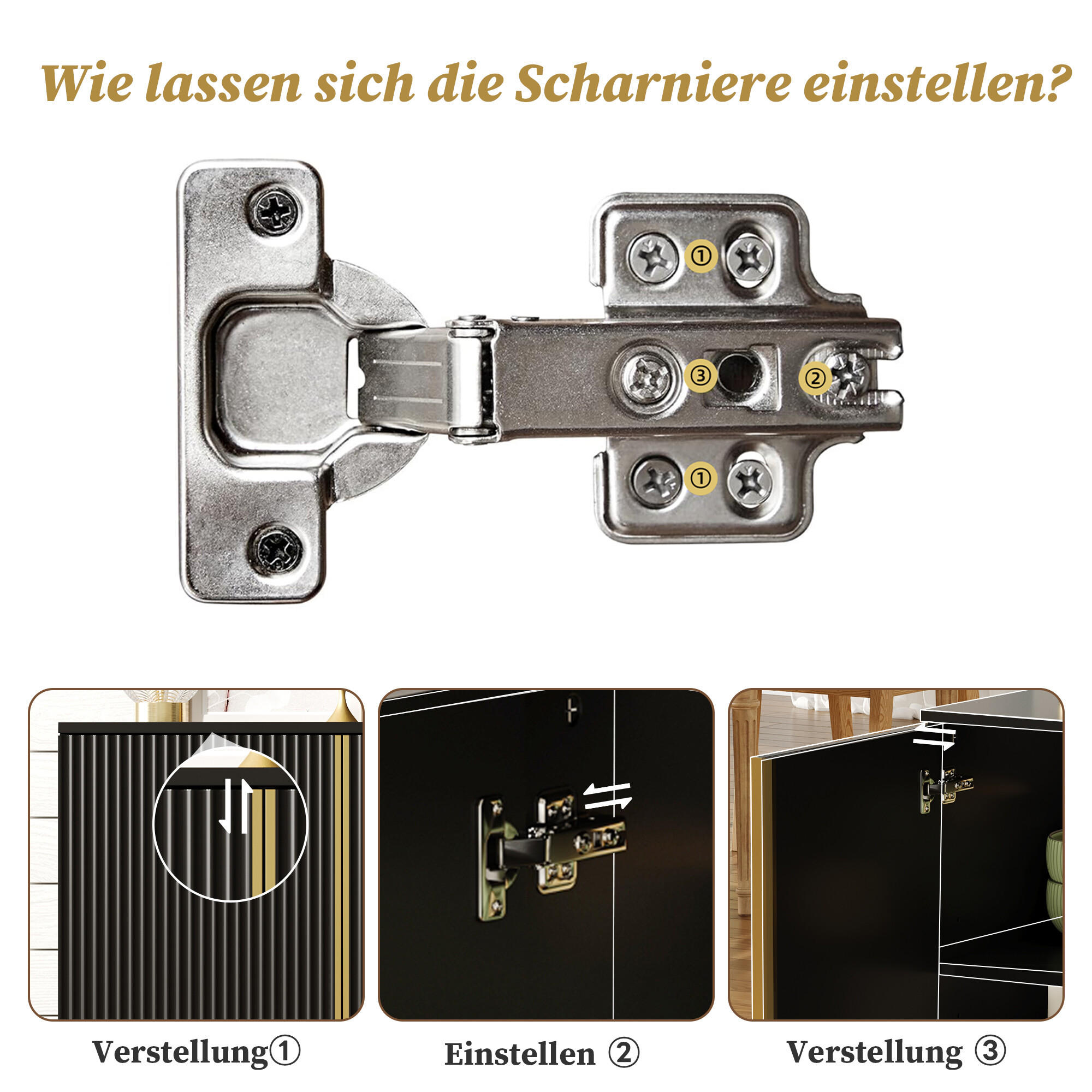 SIDEBOARD Schwarz 150/41,5/81 cm - Schwarz, Holzwerkstoff (41.5/81/150cm) - Urban Meuble