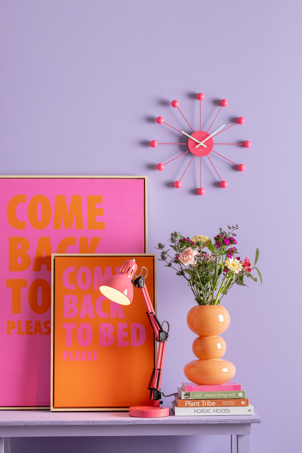 TISCHLAMPE Funky Hobby 15/15/52 cm - Pink, Metall (15/15/52cm) - Leitmotiv