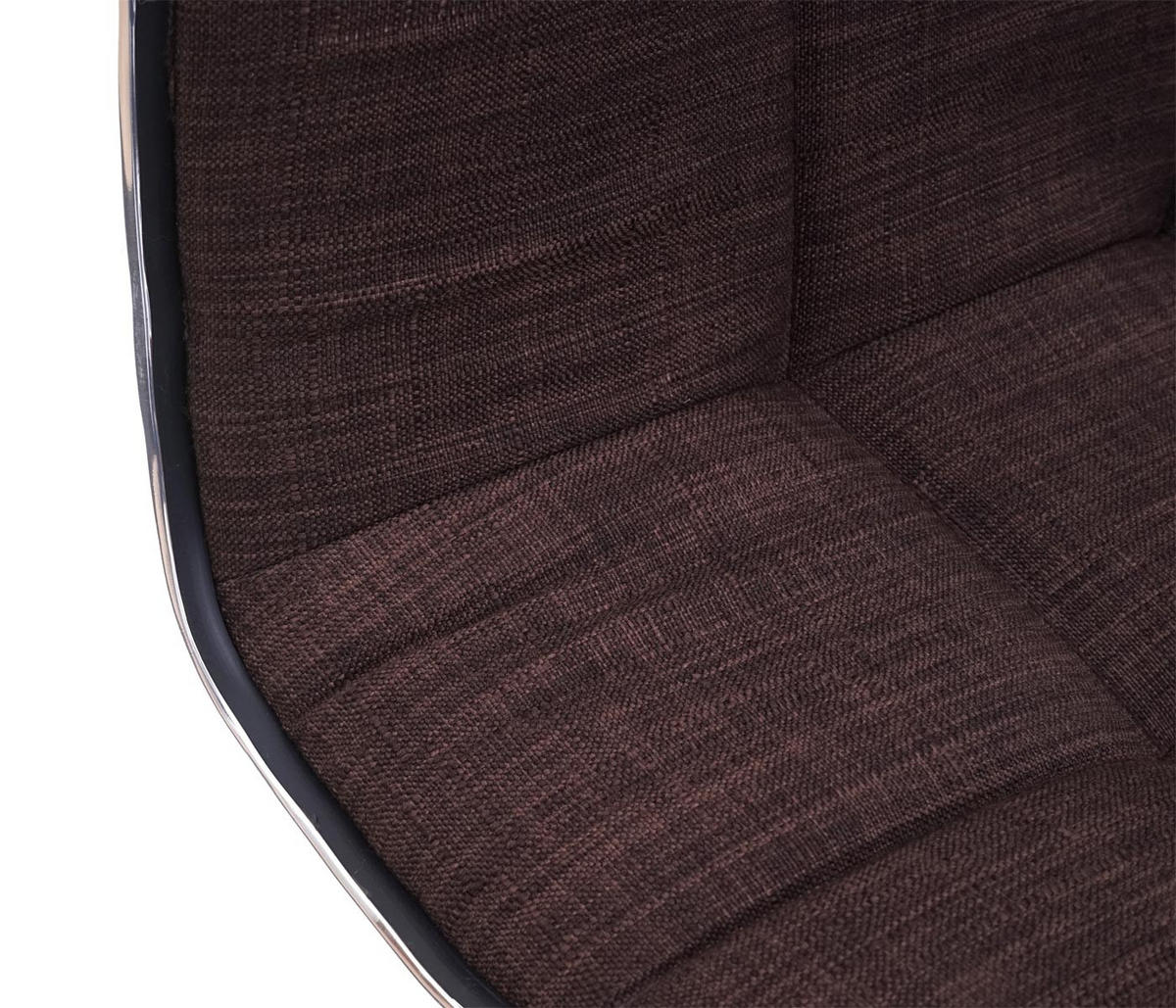 ESSZIMMERSTUHL 2er-Set 103x43x54cm Sitzhöhe 41cm Stoff/Textil Braun - Braun, Textil (43/103/54cm) - CHEFGASTRO