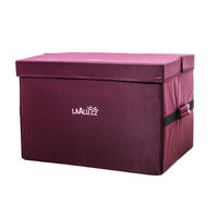 LAALU AUFBEWAHRUNGSBOX für Weihnachtsschmuck und Dekorationen Luxus 96-tlg - Rot, Textil/Metall (0.01/1/0.01cm) - LAALU