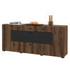 SIDEBOARD CORRADO 165/71/39 cm mit 2 Schubladen und 2 Türen Eichefarben - Eichefarben, Holzwerkstoff (165/71/39cm) - MASSENO
