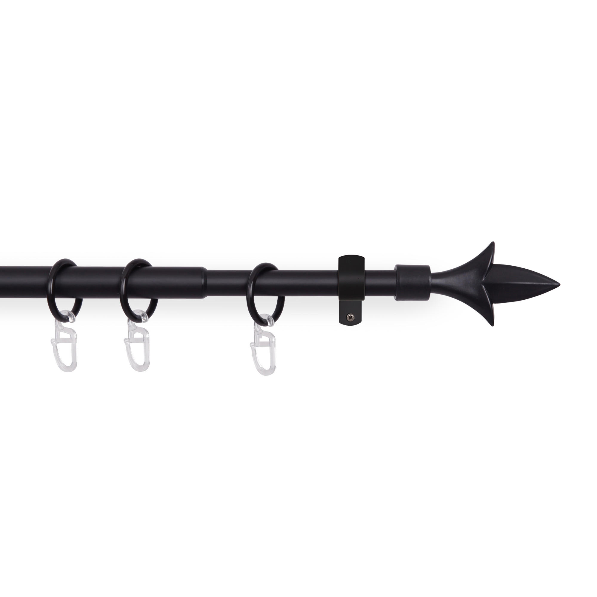 XXXLutz Gardinenstange Schwarz 220 cm