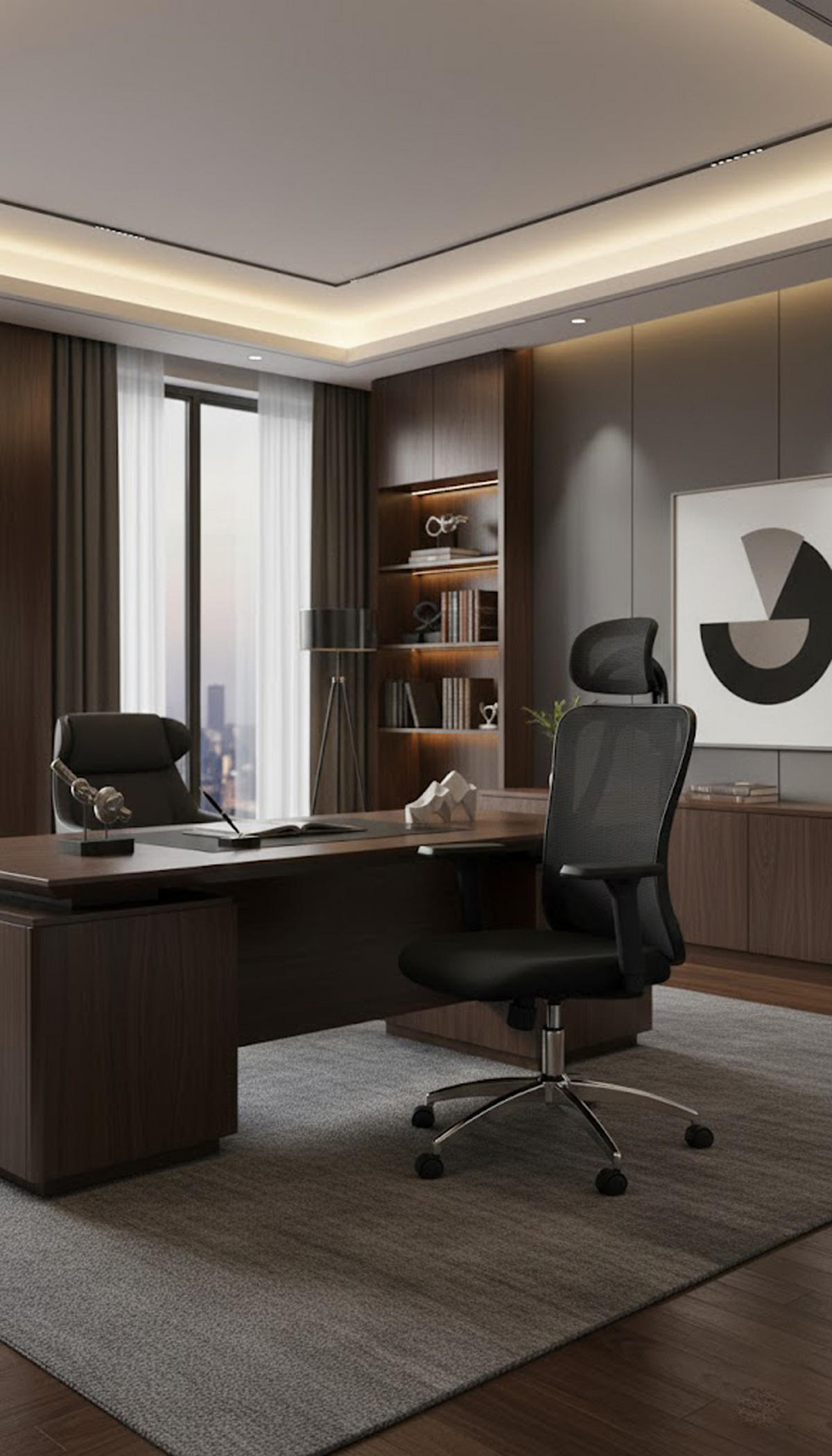 BÜROSTUHL Kairox schwarz - Chromfarben/Schwarz, Kunststoff/Metall (70/121/62cm) - TPFLiving