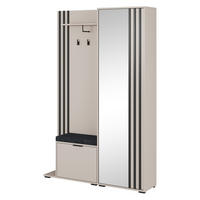 GARDEROBENSCHRANK NELIANA 131/192/40 cm Modern Garderobe-Set Kaschmir - Kaschmir, Holzwerkstoff (131/192/40cm) - MASSENO