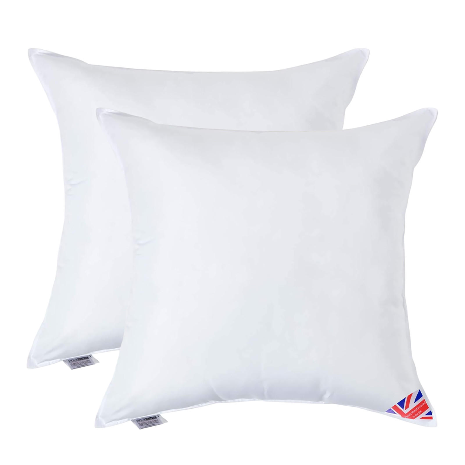 FÜLLKISSEN 2er-Set – 80/80 cm, Super-Mikrofaser - Weiß, Textil (80/80cm) - Homescapes