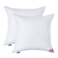 FÜLLKISSEN 2er-Set – 80/80 cm, Super-Mikrofaser - Weiß, Textil (80/80cm) - Homescapes