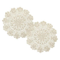TISCHSET 2-teiliges Set Baumwolle Beige 35 cm - Beige, Textil (35/40/1.5cm)
