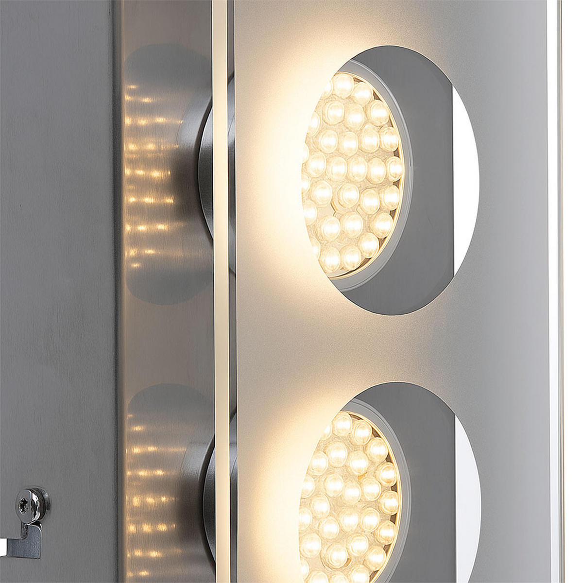 LED DECKENLEUCHTE Silber gebürstet - Silberfarben, Glas (7.5/35/10cm) - Esto