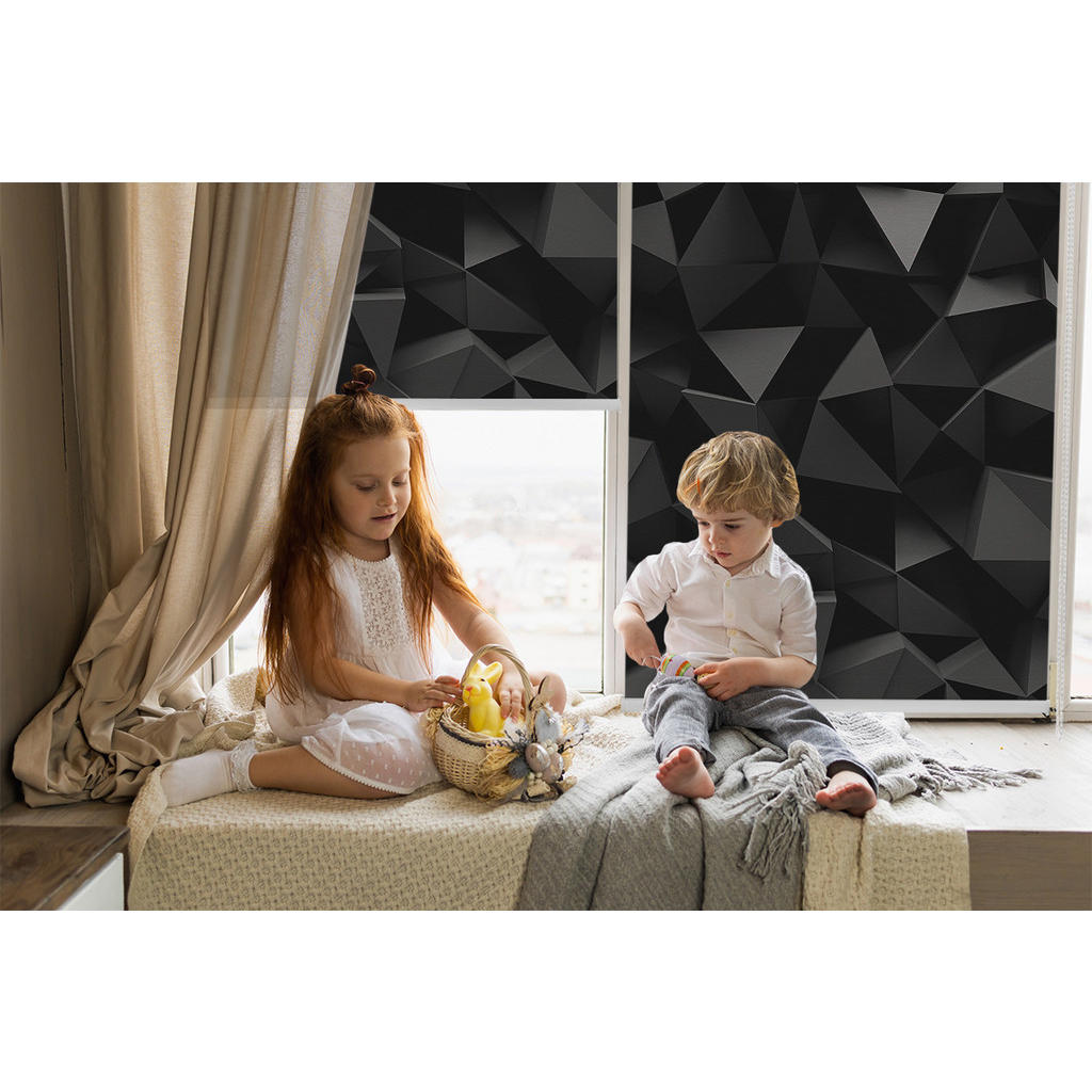 Thumbnail - Tulup Rollo, Schwarz, Textil, 60x140 cm, Wohntextilien, Rollos & Jalousien, Rollos