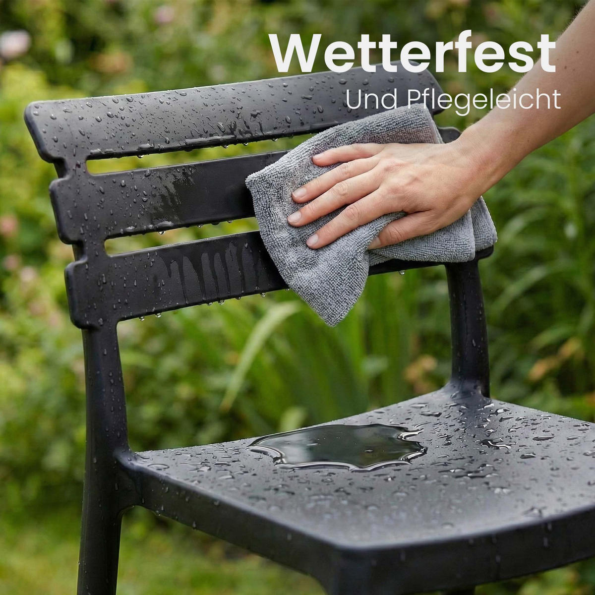 BARHOCKER Kunststoff Schwarz - Schwarz, Kunststoff (49/99/50cm) - CLP
