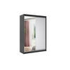 KLEIDERSCHRANK RYFLO - 120 - Schwarz|Weiß - Schwarz/Weiß, Holzwerkstoff (120/215/61cm) - ALTDECOR