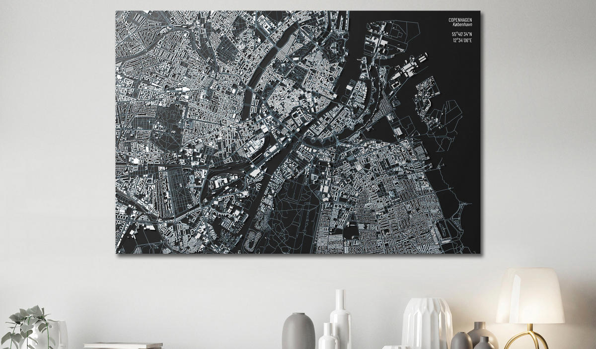 PINNWANDBILDER Schwarz-Weiß 120/80 cm - Schwarz, Naturmaterialien/Textil (120/80cm) - KUNSTLOFT
