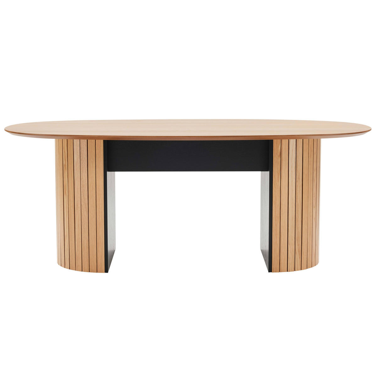 ESSTISCH 10-Sitzer, Braun - Braun, Holz (200/100/75cm) - Oviala