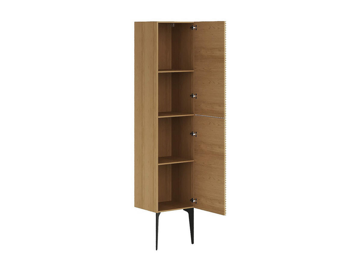 BADSCHRANK - 35 cm x 30 cm - Holz, Platte - Naturfarben Hell - SARONE - Naturfarben, Holz (35/140/30cm) - Vente-Unique