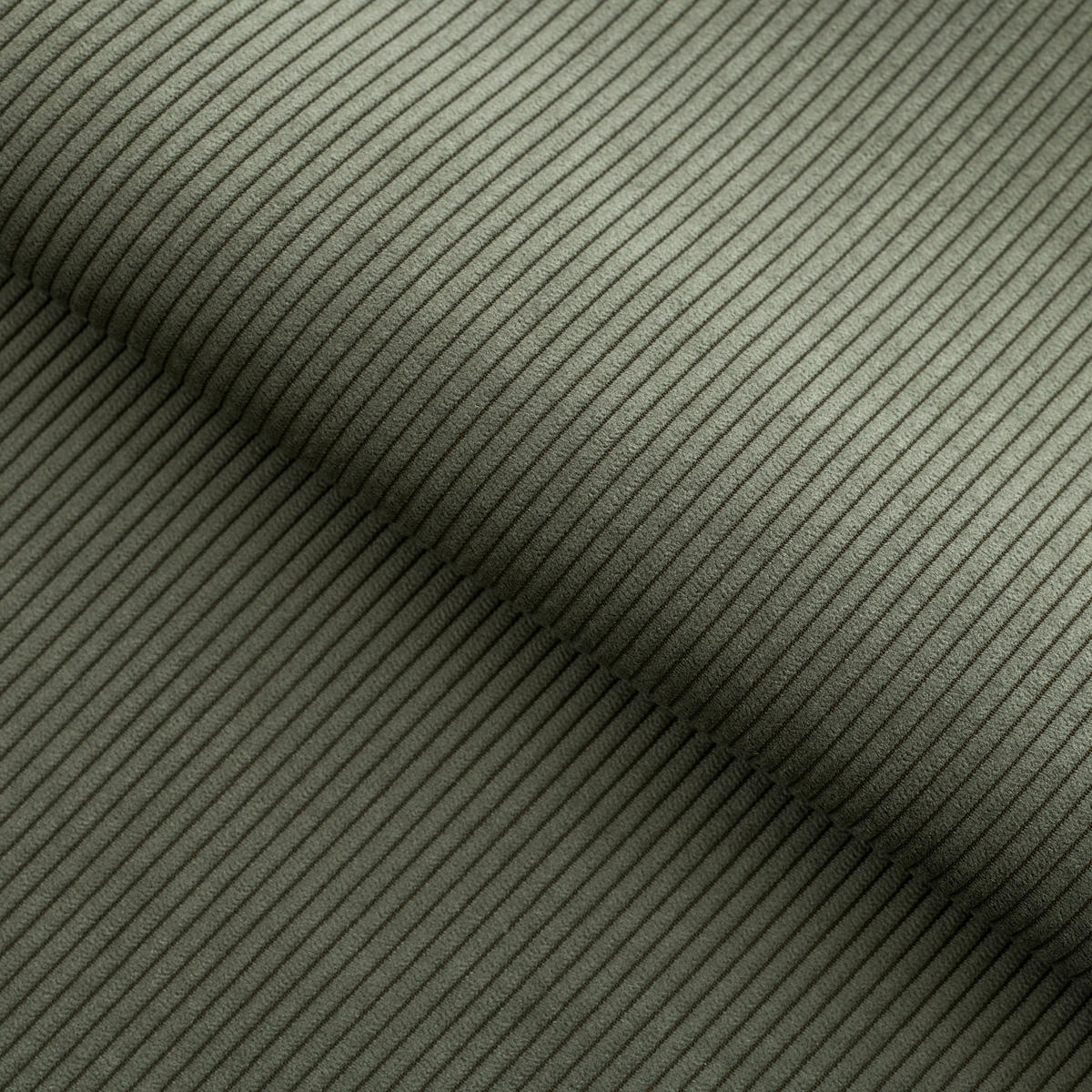 SESSEL Gerippter Samt Retro-Grün 60.14cm - Dunkelgrün/Grün, Textil (60.14/80/74cm) - Sia Home