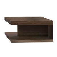 COUCHTISCH Alicante walnussfarben 90 / 68 / 40cm - Walnussfarben, Holz/Holzwerkstoff (68/90/40cm) - Feldmann-Wohnen