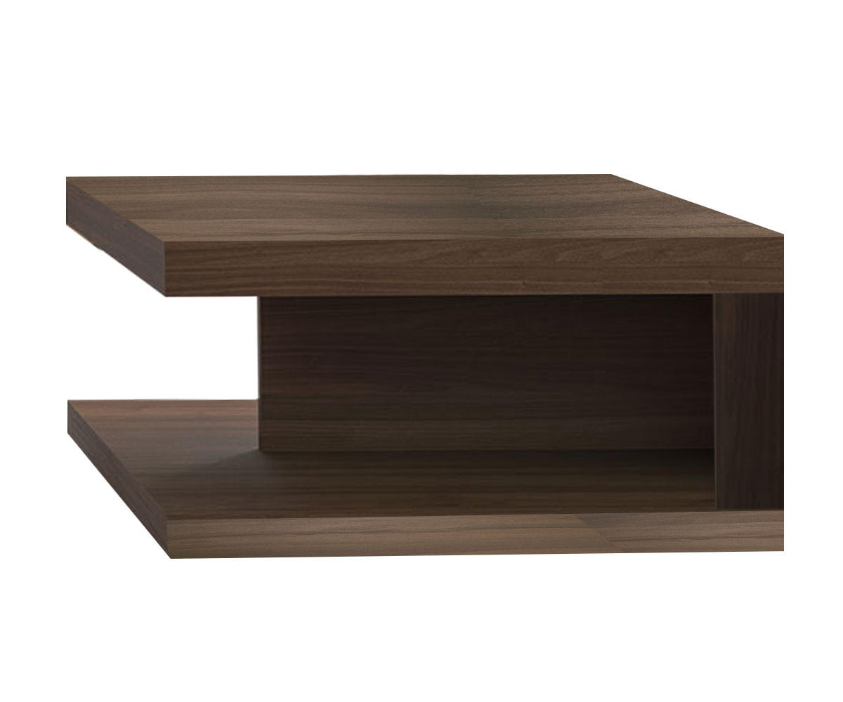 COUCHTISCH Alicante walnussfarben 90 / 68 / 40cm - Walnussfarben, Holz/Holzwerkstoff (68/90/40cm) - Feldmann-Wohnen